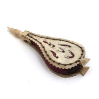 Intricate 19th C. Bellows Shaped Bone Pin Keep