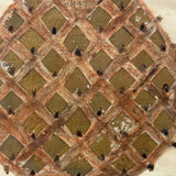 SOLD Charming and Unusual Earlier 19th Century Watercolor and Cut Paper Pineapple in Presumed Original Frame