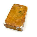 Most Charming, Very Scarce Old Chalkware Halloween Mold in Best Soft Orange Paint