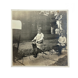 Children Driving Three and Four Wheelers in Safety Goggles, Wonderful Antique Paper Print Snapshot