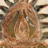 SOLD Charming and Unusual Earlier 19th Century Watercolor and Cut Paper Pineapple in Presumed Original Frame