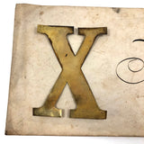Antique Envelope of 14 Golden X's is