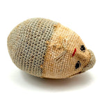 Very Finely Crocheted, Hard-Shell Old Folk Art Humpty Dumpty...Rattle!