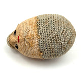 Very Finely Crocheted, Hard-Shell Old Folk Art Humpty Dumpty...Rattle!