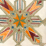 Bold and Bright 19th Century Mandala-like Watercolor with Pattern Everywhere