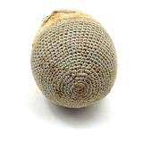 Very Finely Crocheted, Hard-Shell Old Folk Art Humpty Dumpty...Rattle!