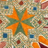 Bold and Bright 19th Century Mandala-like Watercolor with Pattern Everywhere