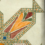 Bold and Bright 19th Century Mandala-like Watercolor with Pattern Everywhere