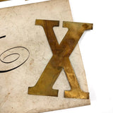 Antique Envelope of 14 Golden X's is