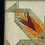 Bold and Bright 19th Century Mandala-like Watercolor with Pattern Everywhere