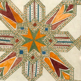 Bold and Bright 19th Century Mandala-like Watercolor with Pattern Everywhere