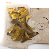 Antique Envelope of 14 Golden X's is