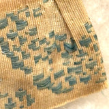 Exquisite Tiny Early Hand-woven Doll with Black Hair and Very Fine Dress, Believed New England