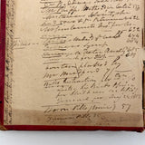 Extracts Vol.4, Densely Packed, Far-ranging Medical Research Notebook (Ship Medic?) with Excellent Red Leather, Anchor Embossed Cover