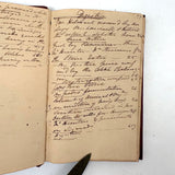 Extracts Vol.4, Densely Packed, Far-ranging Medical Research Notebook (Ship Medic?) with Excellent Red Leather, Anchor Embossed Cover