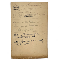 Edward Wigglesworth, President of Harvard University, Cabinet Card Photo of Portrait Painting