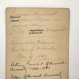 Edward Wigglesworth, President of Harvard University, Cabinet Card Photo of Portrait Painting