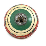 Old Tin Spinning Top with Excellent Hand-Painted Color