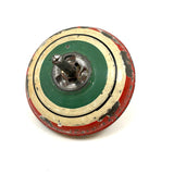 Old Tin Spinning Top with Excellent Hand-Painted Color