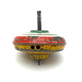Old Tin Spinning Top with Excellent Hand-Painted Color
