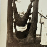 Fun on the Playground (with Car and Cigarette), Great c.1920s Glossy Snapshot
