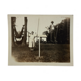 Fun on the Playground (with Car and Cigarette), Great c.1920s Glossy Snapshot