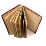 Extracts Vol.4, Densely Packed, Far-ranging Medical Research Notebook (Ship Medic?) with Excellent Red Leather, Anchor Embossed Cover