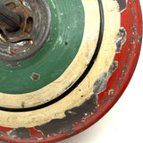 Old Tin Spinning Top with Excellent Hand-Painted Color