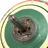 Old Tin Spinning Top with Excellent Hand-Painted Color