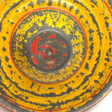 Old Tin Spinning Top with Excellent Hand-Painted Color