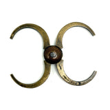 Satisfying Antique Brass and Copper Watchmaker's 3 Inch Double Calipers