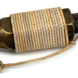 Perfectly Wound Old Faceted Brass Plumb Bob, As Found