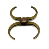 Satisfying Antique Brass and Copper Watchmaker's 3 Inch Double Calipers