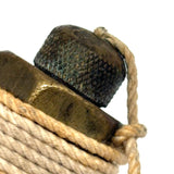 Perfectly Wound Old Faceted Brass Plumb Bob, As Found