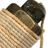 Perfectly Wound Old Faceted Brass Plumb Bob, As Found