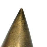 Perfectly Wound Old Faceted Brass Plumb Bob, As Found