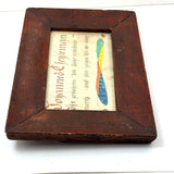 His Sign is the Lion, Pennsylvania German 1803 Fraktur Watercolor Birth Announcement in Brilliant Color