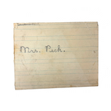 (To Mrs. Peck) My (Big Red) Heart To You, Best Old Handmade School Valentine