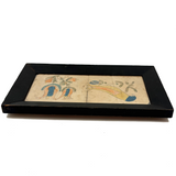 George W. Gruber's Double-sided Antique Pennsylvania Fraktur Type Watercolor with Birds and Flowers