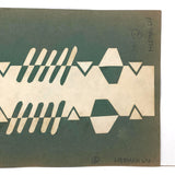 Sophisticated Kid Made Cut Paper Abstraction #1, Green Construction Paper