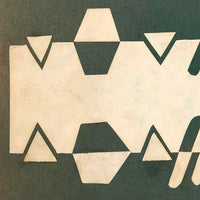 Sophisticated Kid Made Cut Paper Abstraction #1, Green Construction Paper