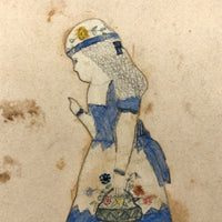 Graphite and Watercolor Schoolgirl Portrait: Cassie (I think!), c. 1873