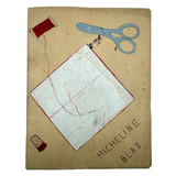 Micheline Blas French Sewing Lessons Notebook #2, With Hand-painted Cover and Alphabet Sampler