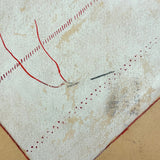 Micheline Blas French Sewing Lessons Notebook #2, With Hand-painted Cover and Alphabet Sampler