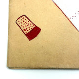 Micheline Blas French Sewing Lessons Notebook #2, With Hand-painted Cover and Alphabet Sampler