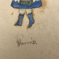 Graphite and Watercolor Schoolgirl Portrait: Cassie (I think!), c. 1873