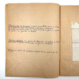 Micheline Blas French Sewing Lessons Notebook #2, With Hand-painted Cover and Alphabet Sampler
