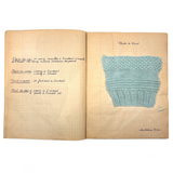 Micheline Blas French Sewing Lessons Notebook #2, With Hand-painted Cover and Alphabet Sampler