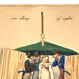 Birds of Prey, Scarce and Marvelous Riedel, Nuremberg Mechanical Valentine  c. 1830s