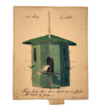 Birds of Prey, Scarce and Marvelous Riedel, Nuremberg Mechanical Valentine  c. 1830s